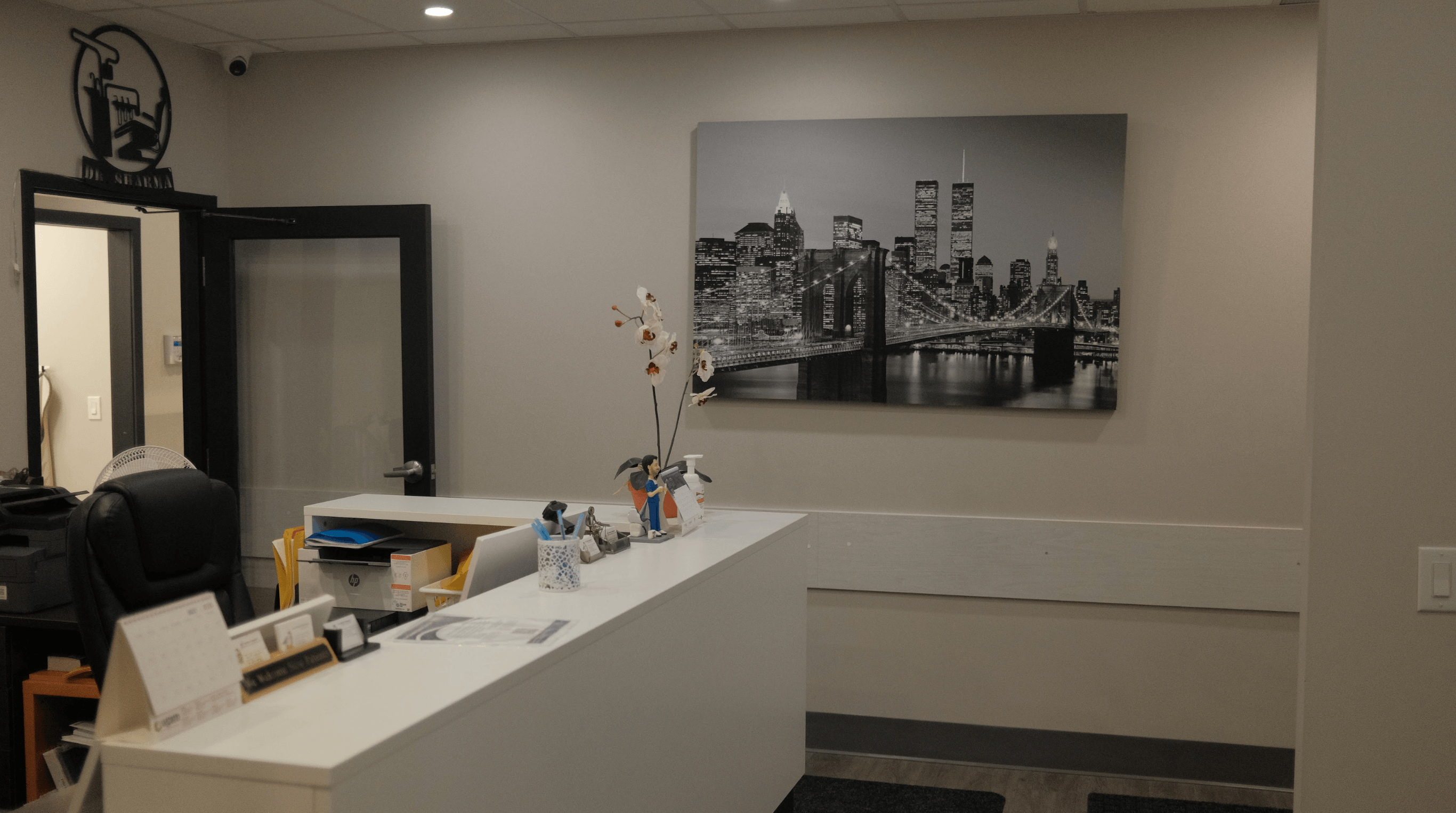 Front desk and reception